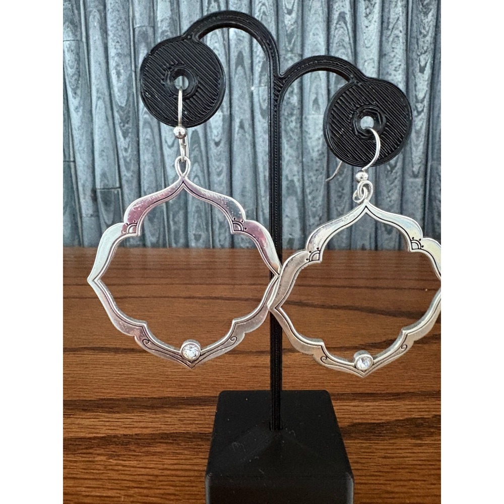 Brighton Casablanca Drop Earrings Rhinestone Accent - Picture 2 of 4